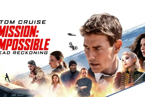 Tom Cruise w filmach "Mission: Impossible – Dead Reckoning". Ethan Hunt i jego zespół w akcji, skoki, pościgi i niebezpieczne misje.