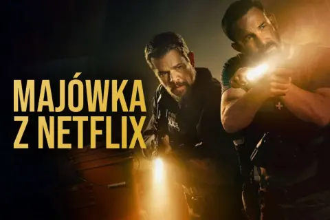 Dwóch mężczyzn z latarkami, gotowych do akcji. Idealna propozycja, co obejrzeć na Netflix podczas majówki.