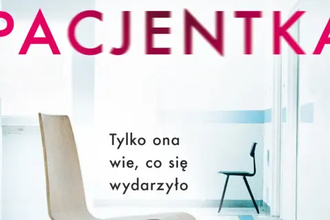 PACJENTKA" – thriller psychologiczny. Pusta poczekalnia szpitalna, krzesła i napis "Tylko ona wie, co się wydarzyło".