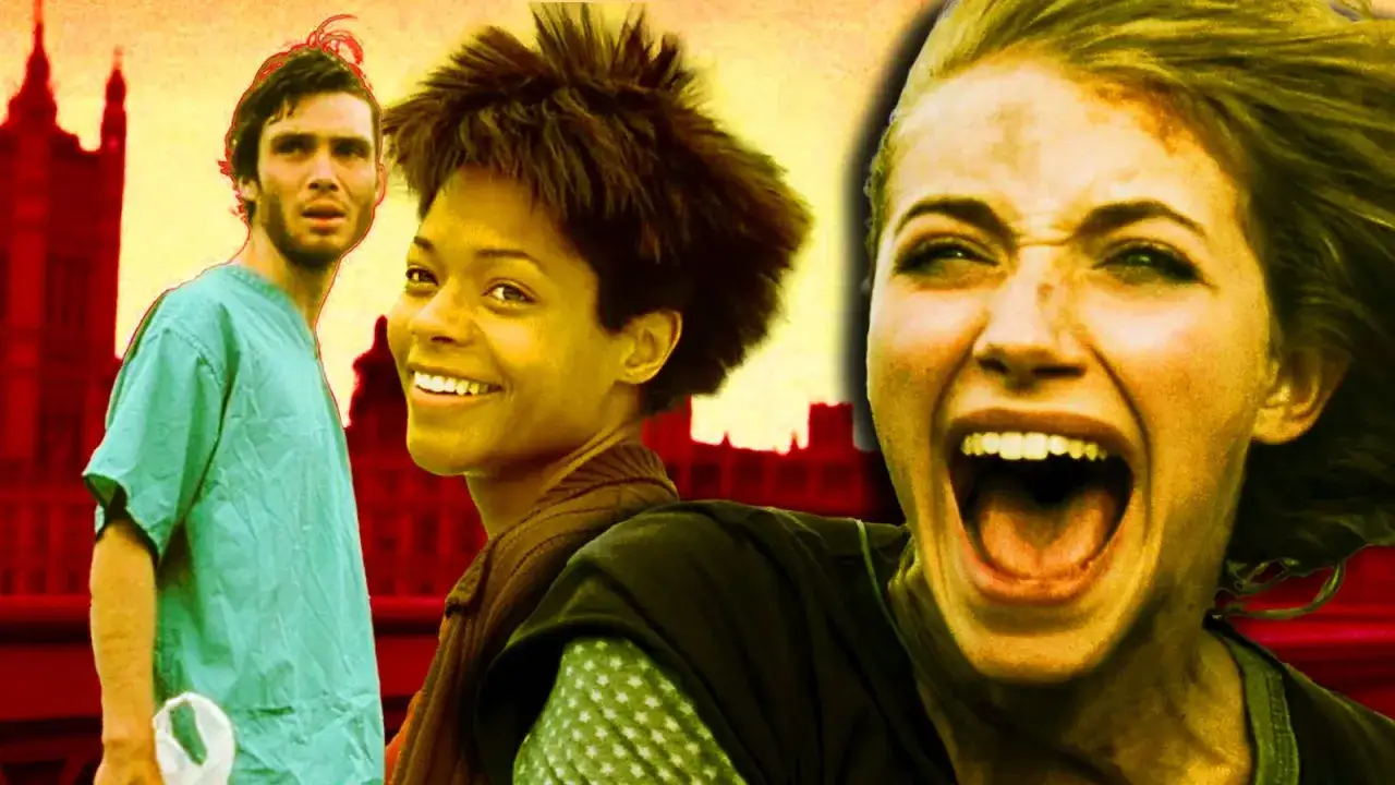Cillian Murphy, Naomie Harris i Rose Byrne w kadrze z filmu 