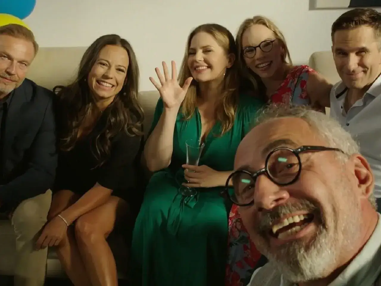 Uśmiechnięta m jak miłość obsada: Krystian Wieczorek, Małgorzata Pieńkowska, Anna Mucha, Katarzyna Grabowska, Olga Kalicka i Andrzej Grabowski.
