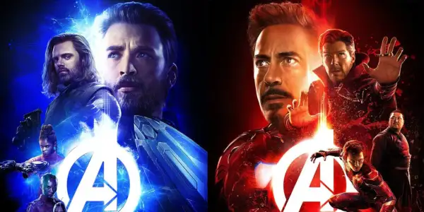 Avengers: Wojna bez granic obsada. Kapitan Ameryka, Bucky Barnes, Okoye, Nebula, Iron Man, Doktor Strange, Wong i Spider-Man gotowi do walki.