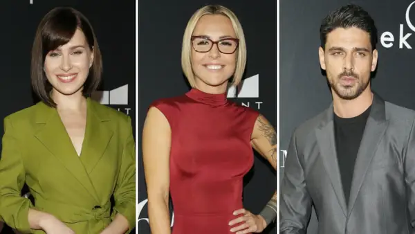Anna Maria Sieklucka, Magdalena Lamparska i Michele Morrone – gwiazdy filmu "365 dni" na premierze.